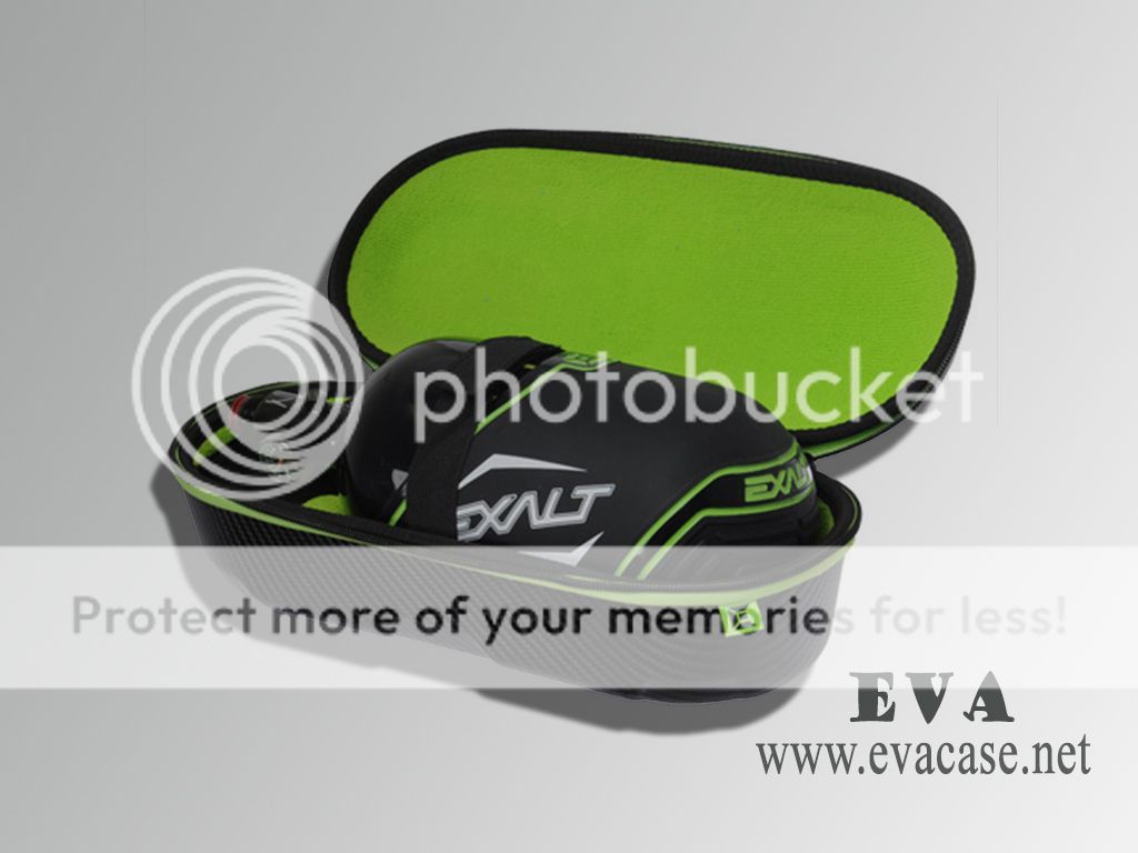 Paintball Tank Travel Case cover made from Molded EVA and carbon fiber